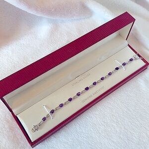 NEW Sterling Silver Amethyst Bracelet